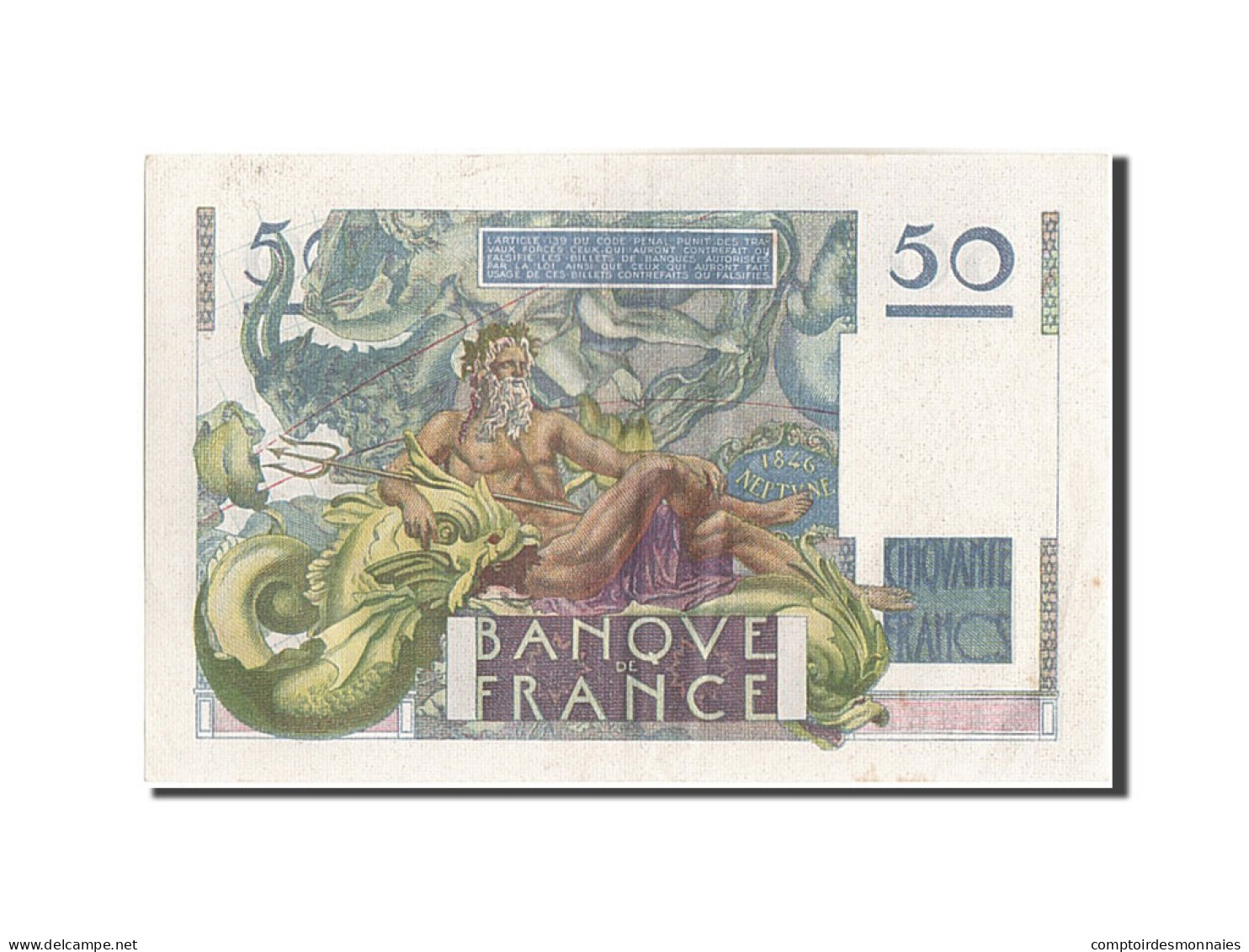 Billet, France, 50 Francs, 50 F 1946-1951 ''Le Verrier'', 1946, 1946-10-03, SUP - 50 F 1946-1951 ''Le Verrier''