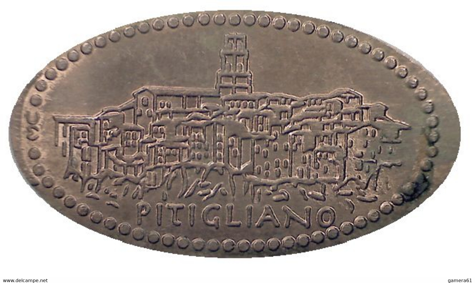04285 GETTONE TOKEN JETON FICHA TOSCANA TURISTICO PITIGLIANO - Monete Allungate (penny Souvenirs)