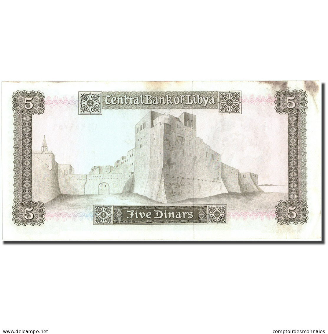 Billet, Libya, 5 Dinars, KM:36b, TTB - Libyen