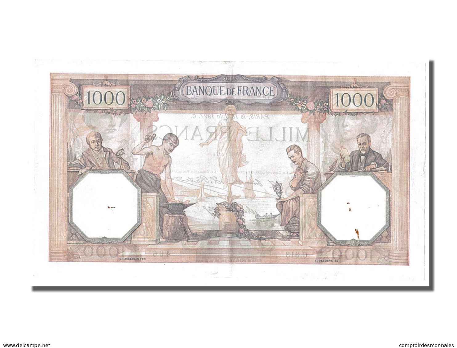 Billet, France, 1000 Francs, 1 000 F 1927-1940 ''Cérès Et Mercure'', 1927 - 1 000 F 1927-1940 ''Cérès Et Mercure''