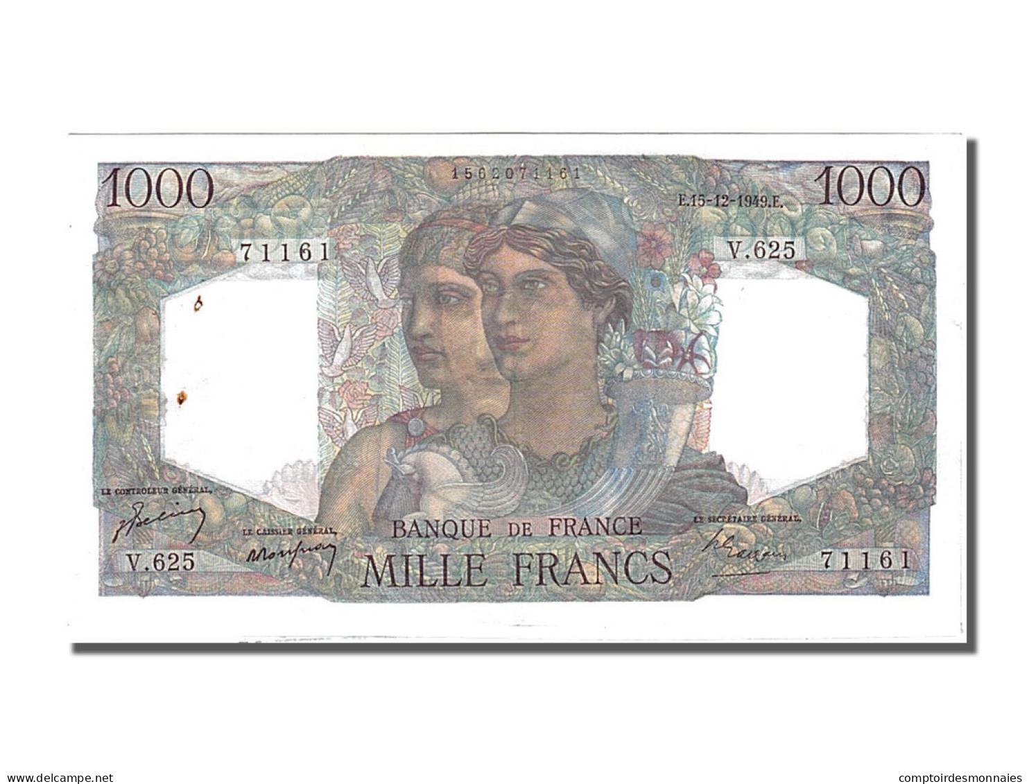 Billet, France, 1000 Francs, 1 000 F 1945-1950 ''Minerve Et Hercule'', 1949 - 1 000 F 1945-1950 ''Minerve Et Hercule''