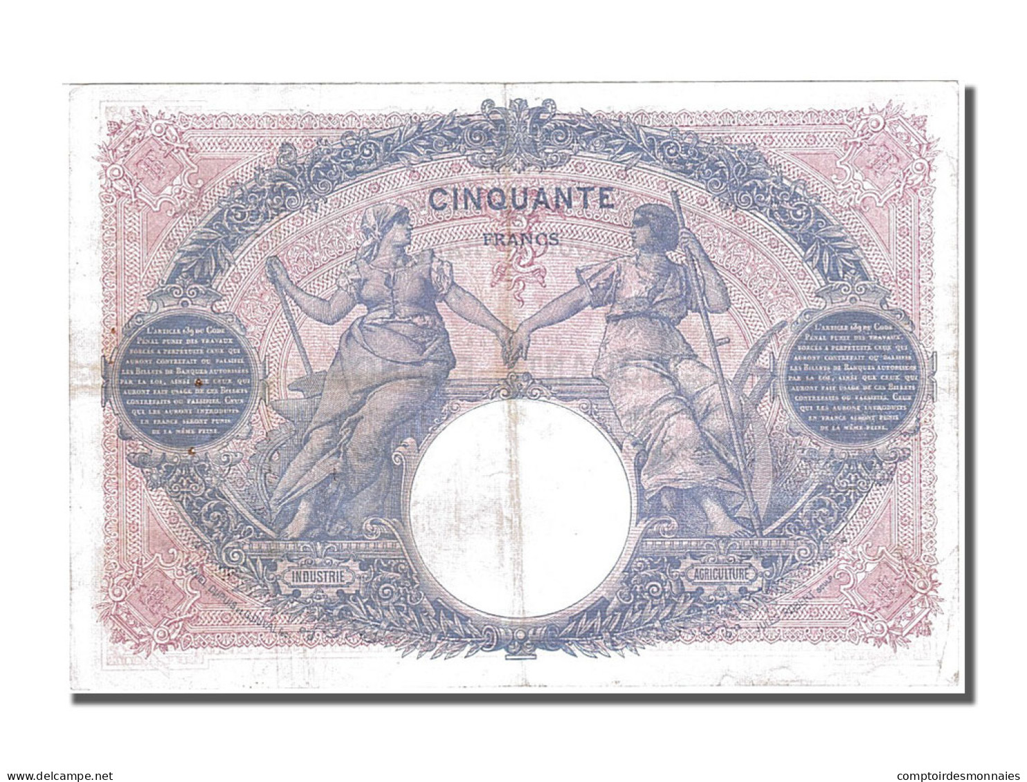 Billet, France, 50 Francs, 50 F 1889-1927 ''Bleu Et Rose'', 1914, 1914-05-14 - 50 F 1889-1927 ''Bleu Et Rose''