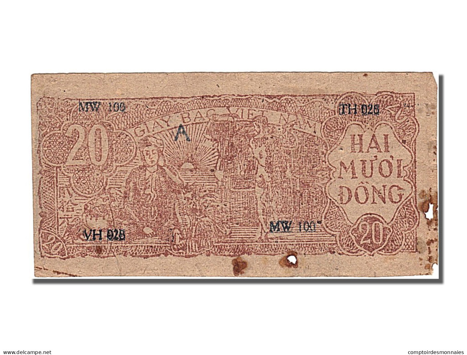 Billet, Viet Nam, 20 Dông, 1948, TB+ - Viêt-Nam