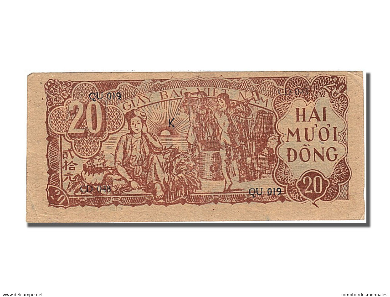 Billet, Viet Nam, 20 Dông, 1948, SPL - Viêt-Nam