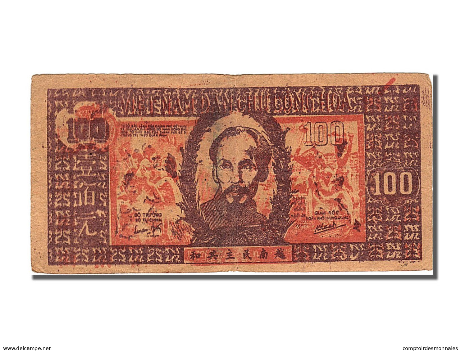 Billet, Viet Nam, 100 Dông, 1948, TTB+ - Viêt-Nam