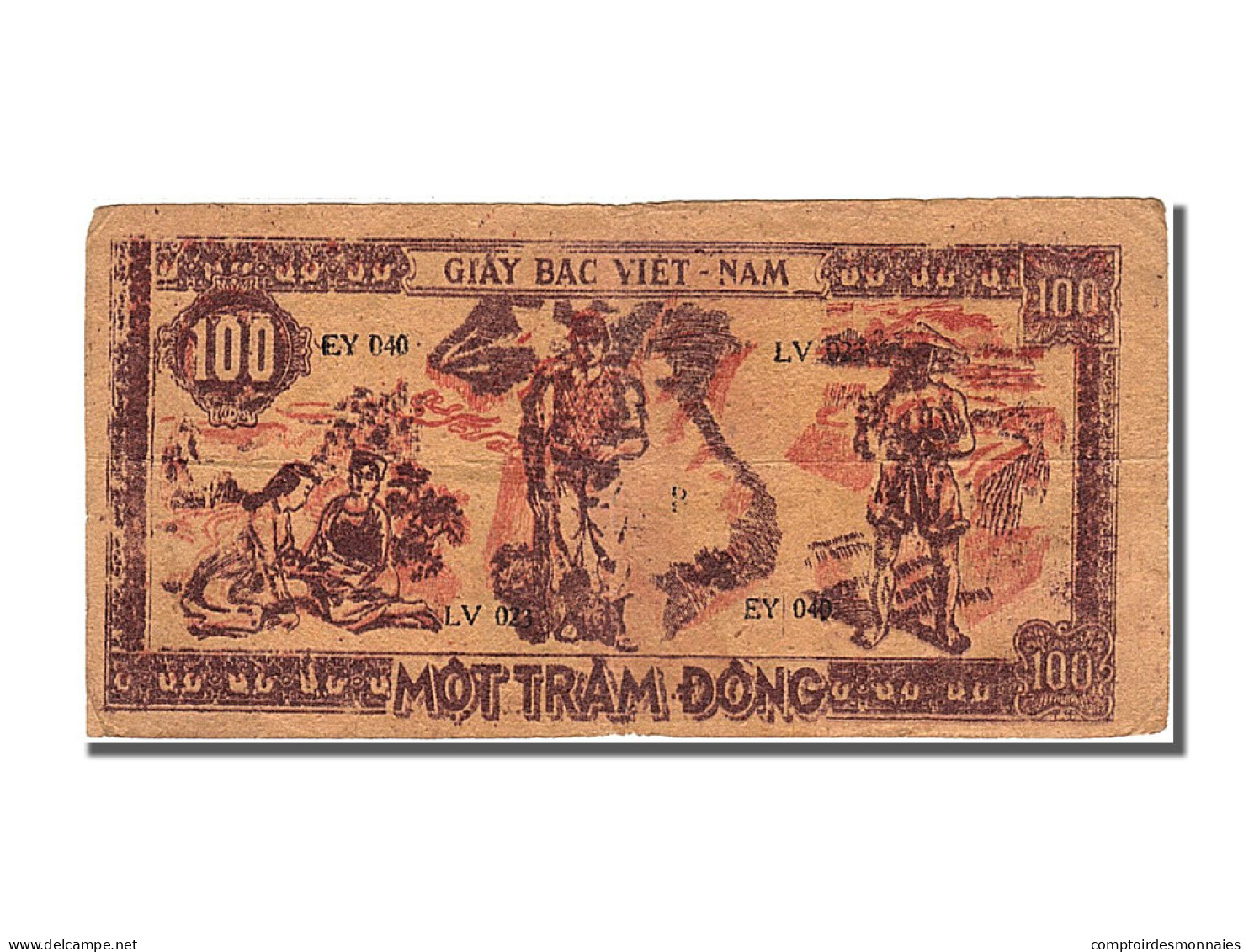 Billet, Viet Nam, 100 Dông, 1948, TTB+ - Viêt-Nam