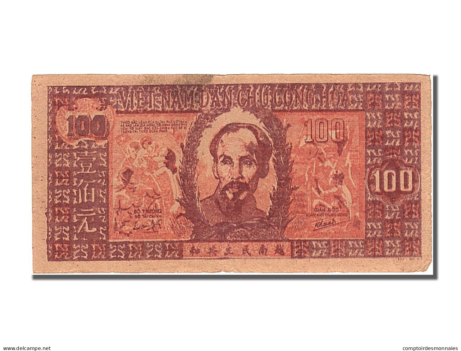 Billet, Viet Nam, 100 Dông, 1948, TTB+ - Viêt-Nam