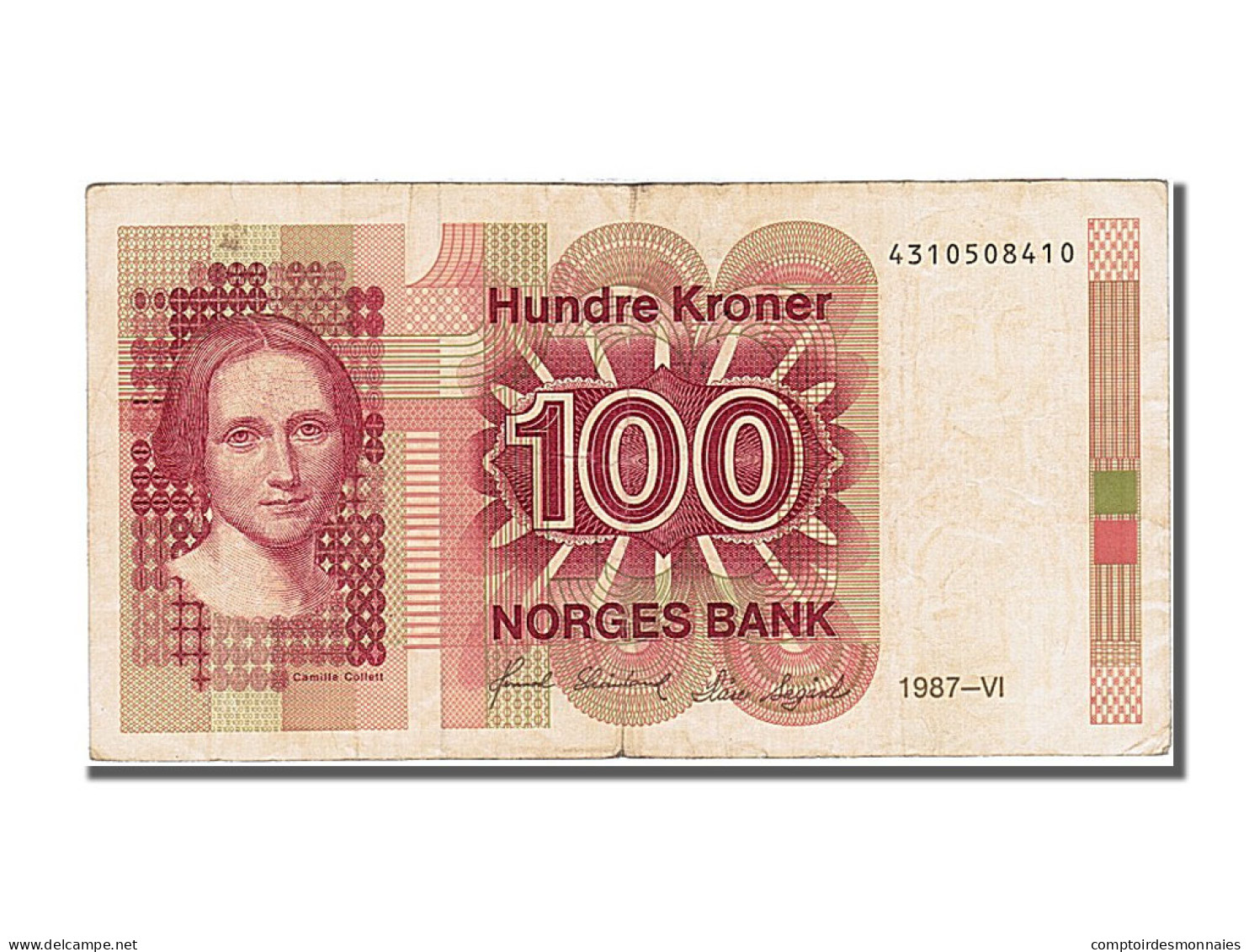 Billet, Norvège, 100 Kroner, 1987, TTB+ - Norwegen