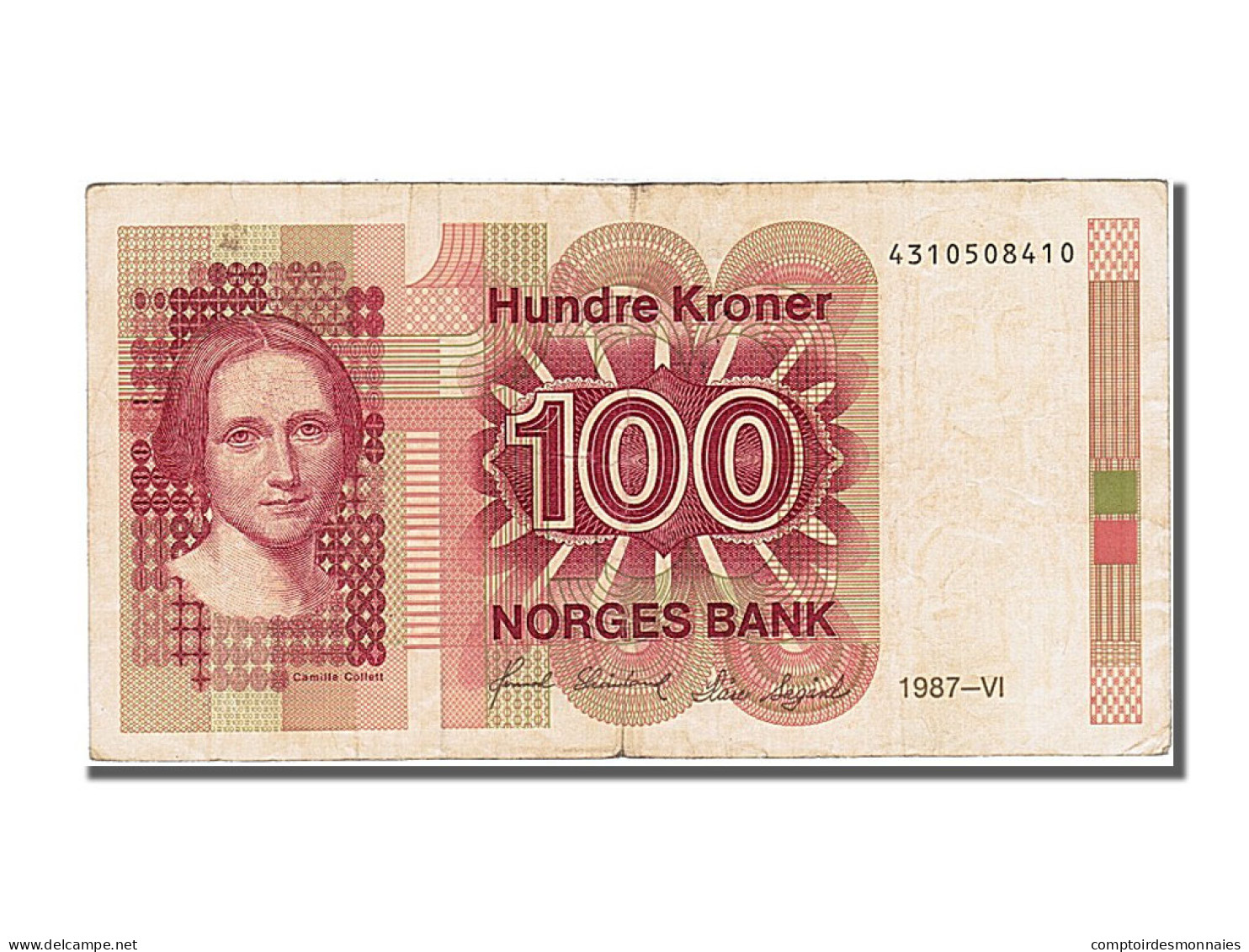 Billet, Norvège, 100 Kroner, 1987, TTB+ - Norway