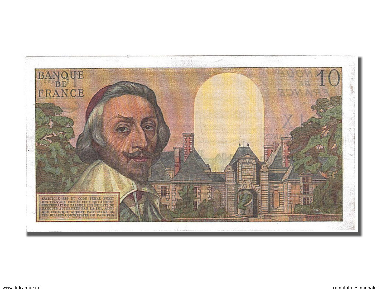 Billet, France, 10 Nouveaux Francs, 10 NF 1959-1963 ''Richelieu'', 1962 - 10 NF 1959-1963 ''Richelieu''