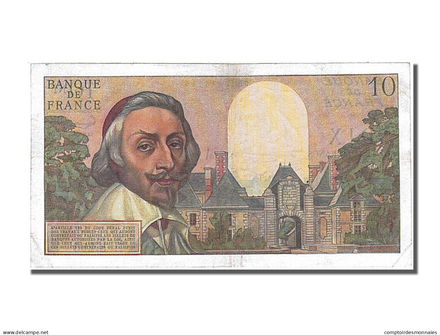 Billet, France, 10 Nouveaux Francs, 10 NF 1959-1963 ''Richelieu'', 1962 - 10 NF 1959-1963 ''Richelieu''