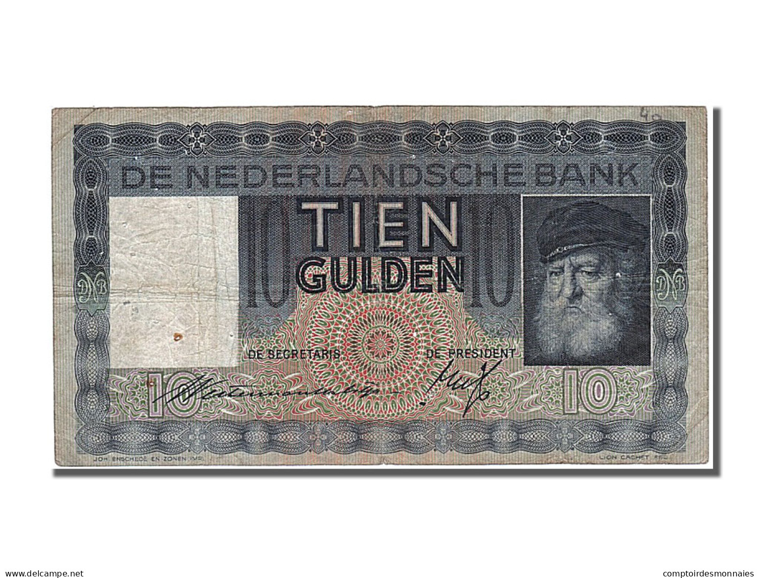 Billet, Pays-Bas, 10 Gulden, 1934, 1934-02-06, TTB - 10 Gulden