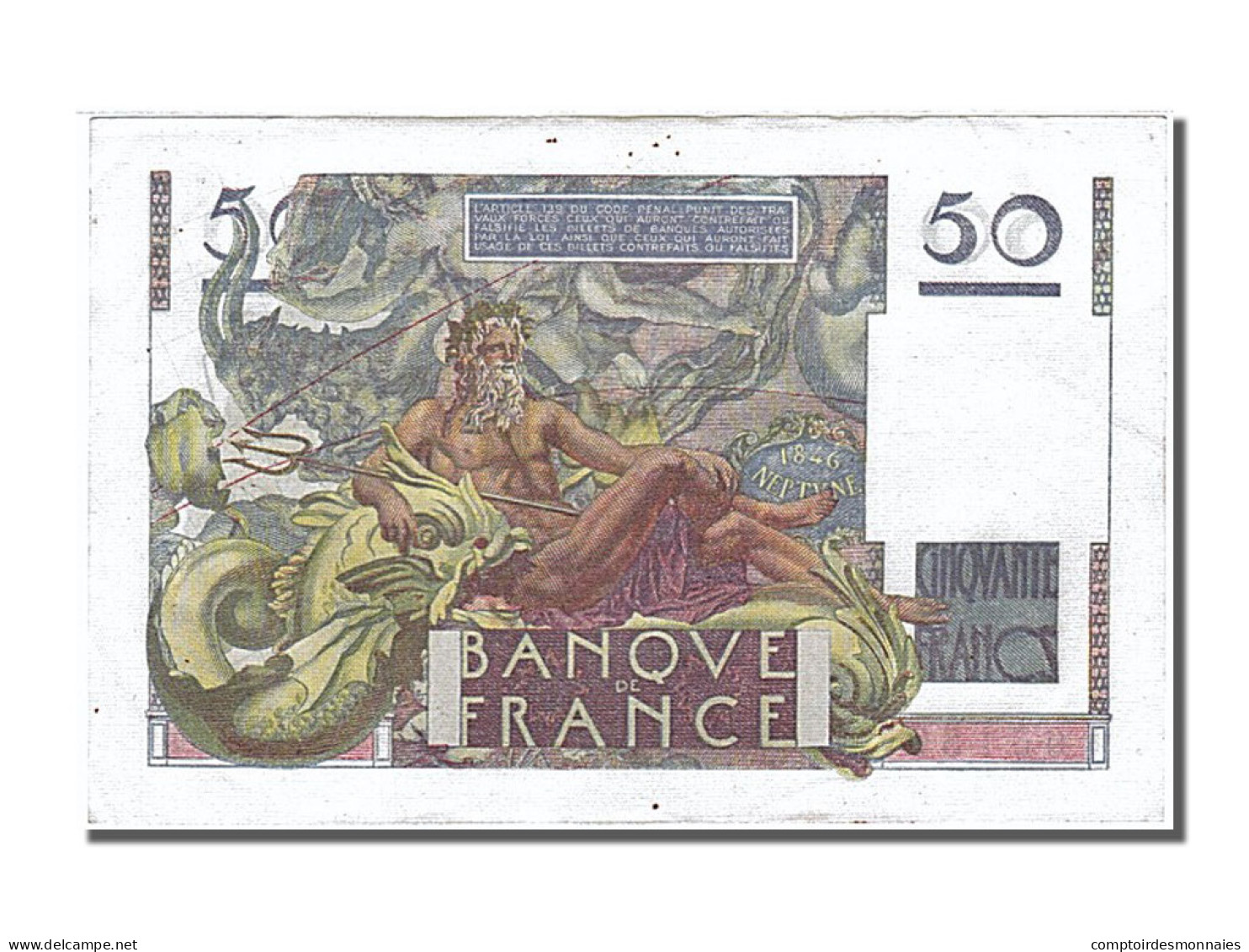 Billet, France, 50 Francs, 50 F 1946-1951 ''Le Verrier'', 1949, 1949-05-19, SPL - 50 F 1946-1951 ''Le Verrier''