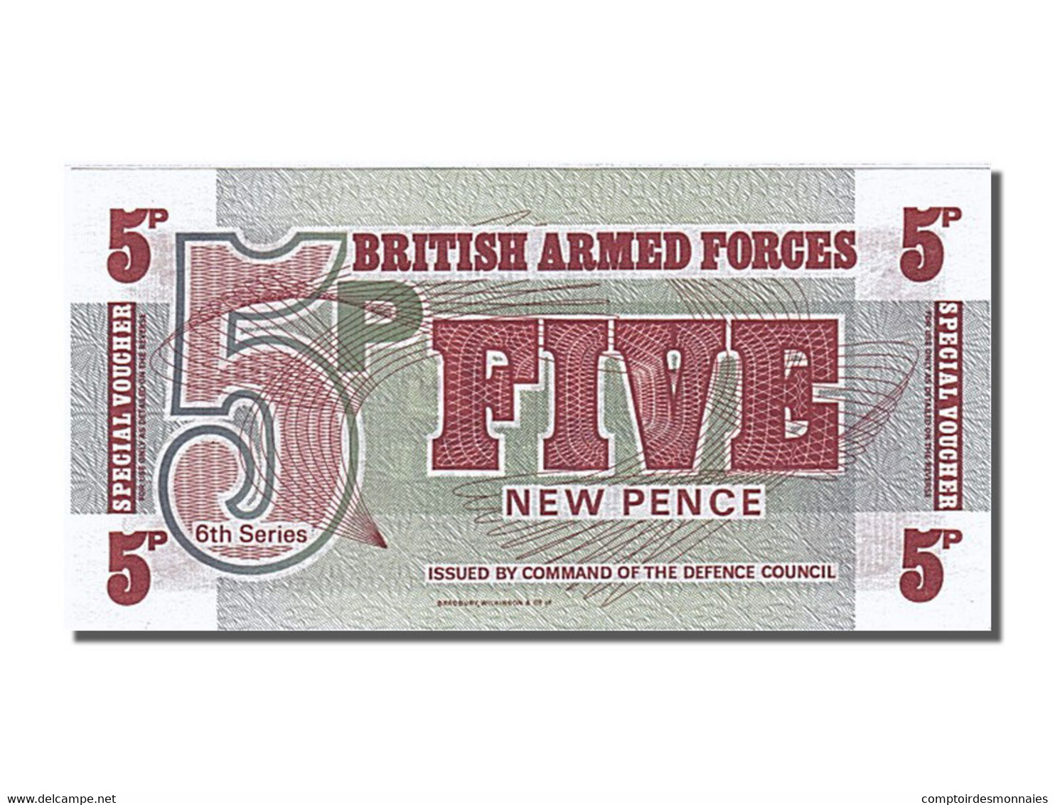 Billet, Grande-Bretagne, 5 New Pence, 1972, NEUF - Sonstige & Ohne Zuordnung