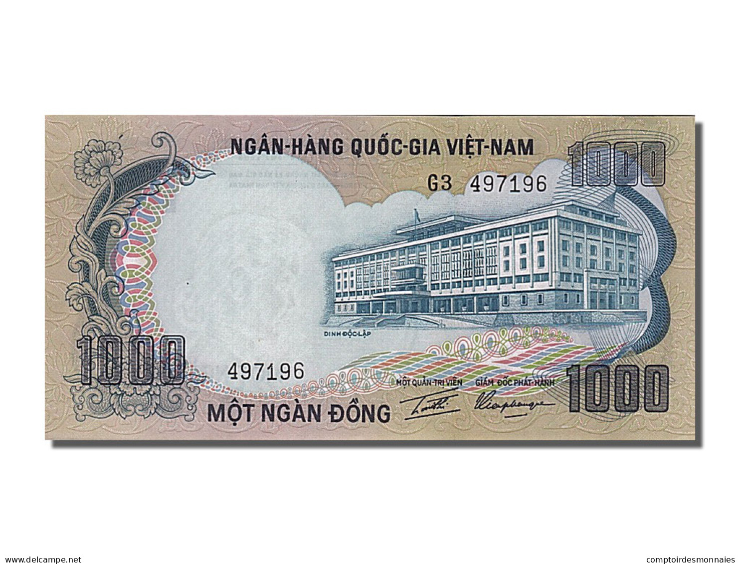 Billet, South Viet Nam, 1000 D<ox>ng, 1972, NEUF - Viêt-Nam