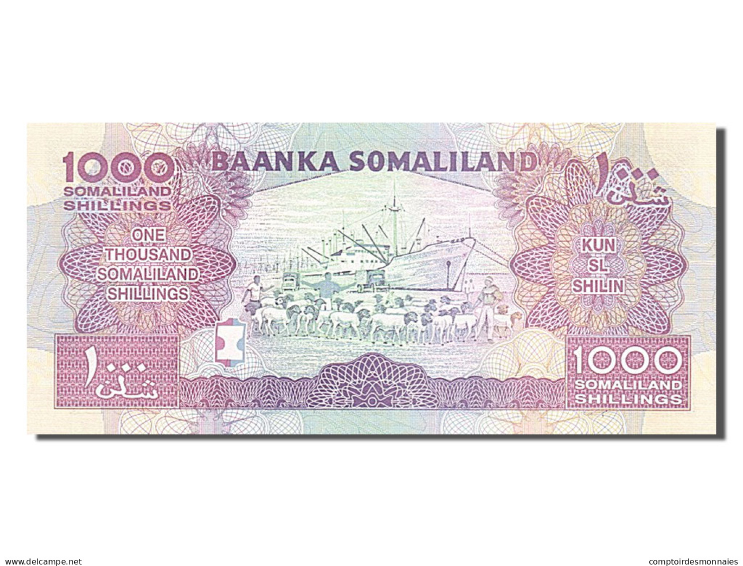 Billet, Somaliland, 1000 Shillings, 2011, 2011, KM:20, NEUF - Somalie