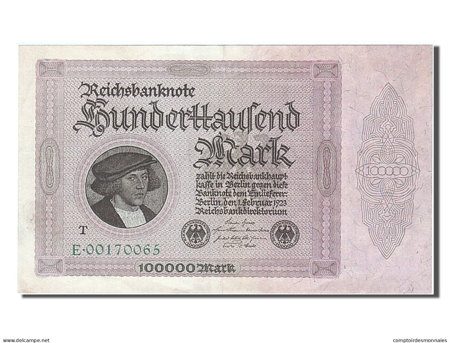 Allemagne, 100 000 Mark, Type Gisze - 100000 Mark