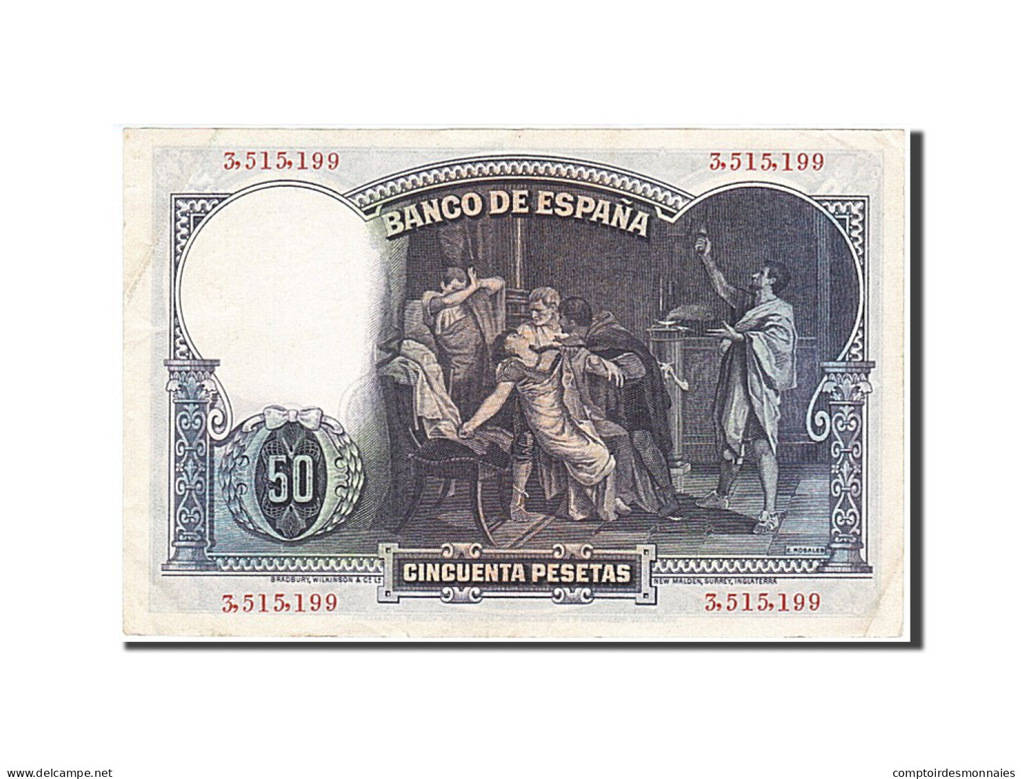 Billet, Espagne, 50 Pesetas, 1931, 1931-04-25, SUP - 50 Pesetas