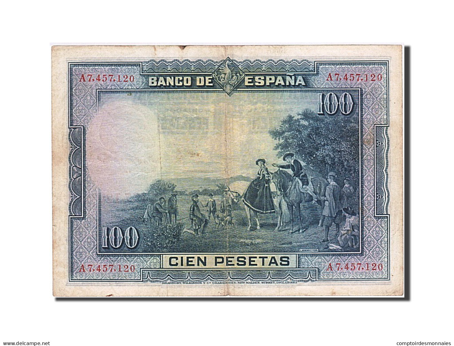 Billet, Espagne, 100 Pesetas, 1928, 1928-08-15, TB+ - 100 Pesetas