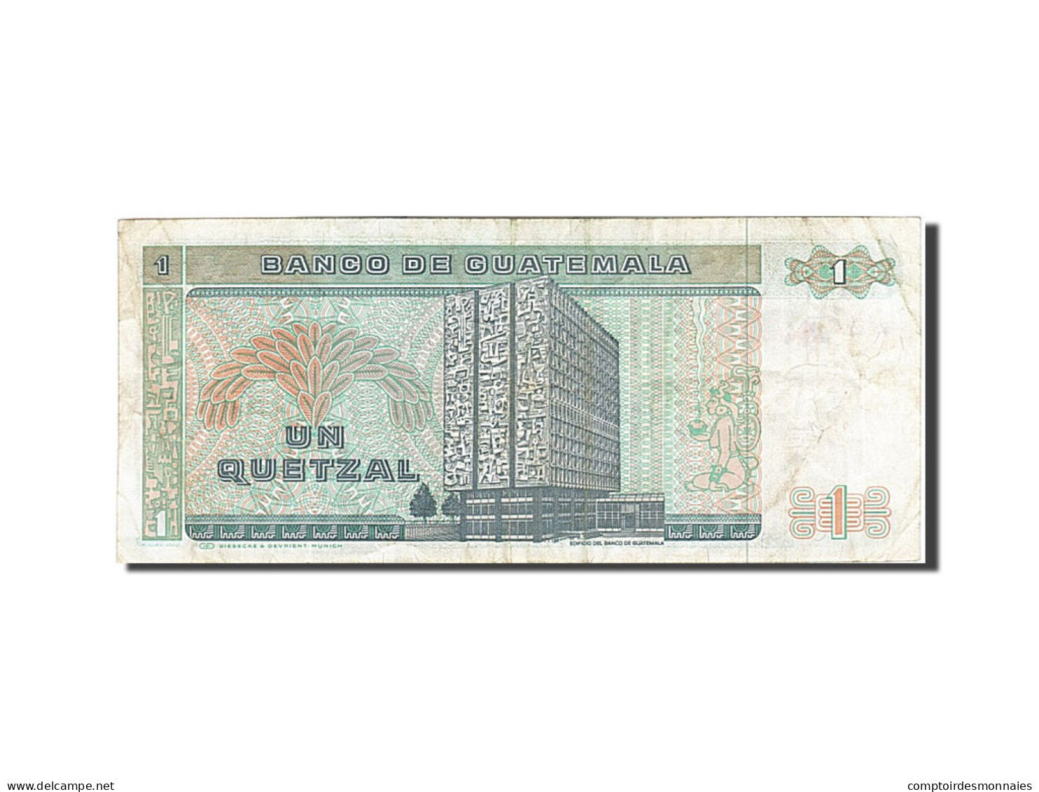 Billet, Guatemala, 1 Quetzal, 1987, 1987-01-07, TTB - Guatemala