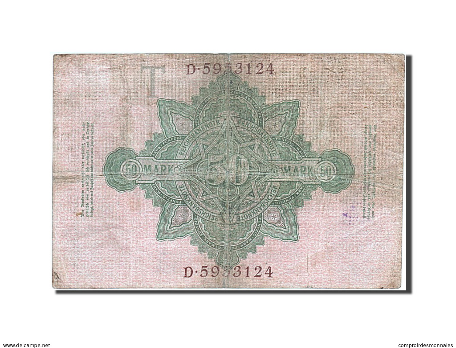 Billet, Allemagne, 50 Mark, 1910, 1910-04-21, TB - 50 Mark
