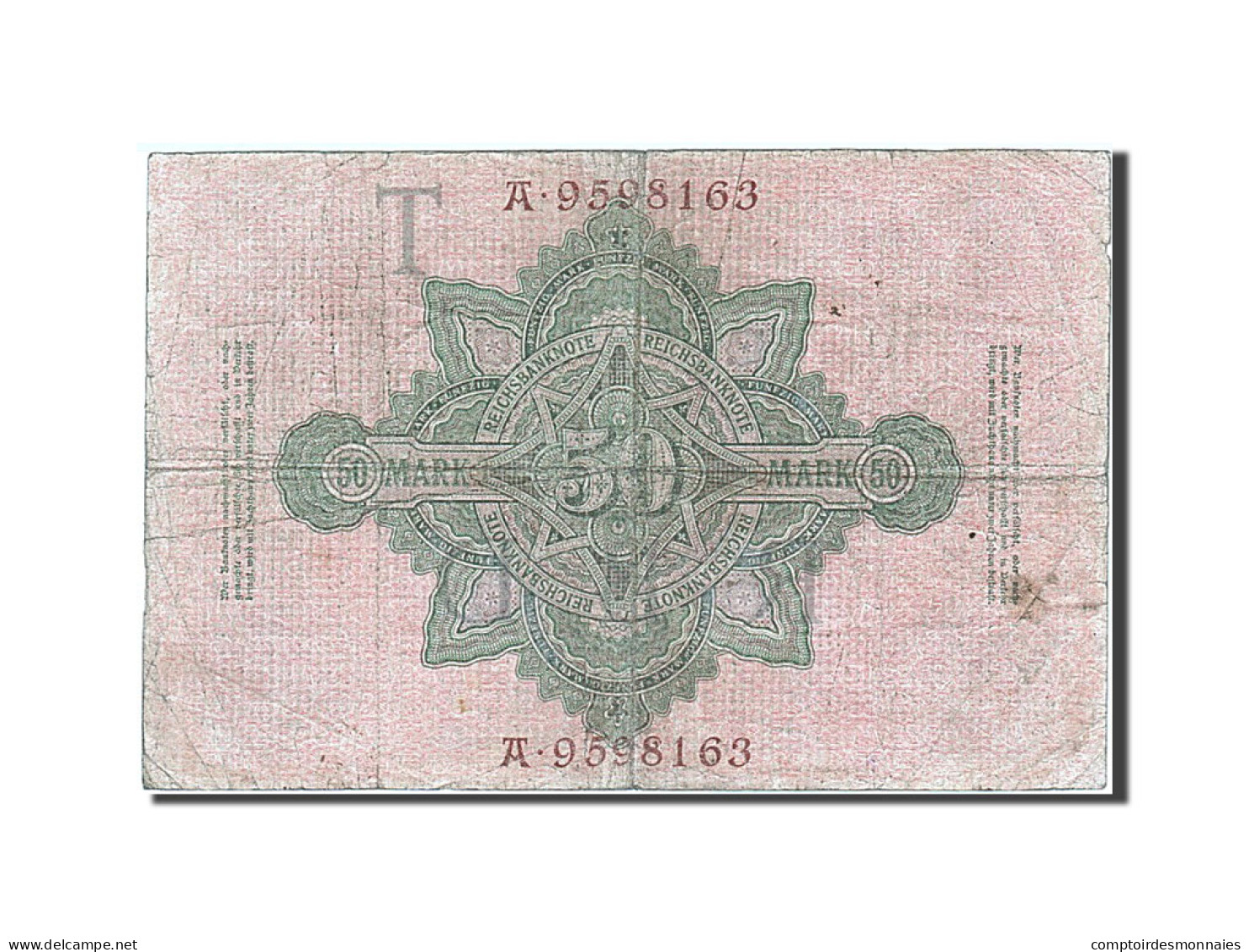 Billet, Allemagne, 50 Mark, 1910, 1910-04-21, B - 50 Mark