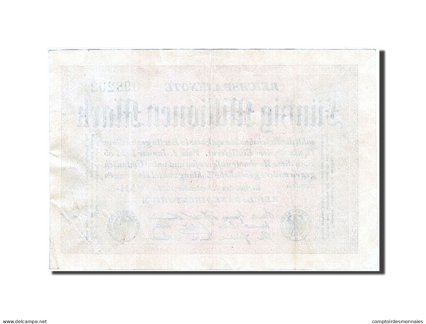 Billet, Allemagne, 1923-09-01 - 50 Mio. Mark