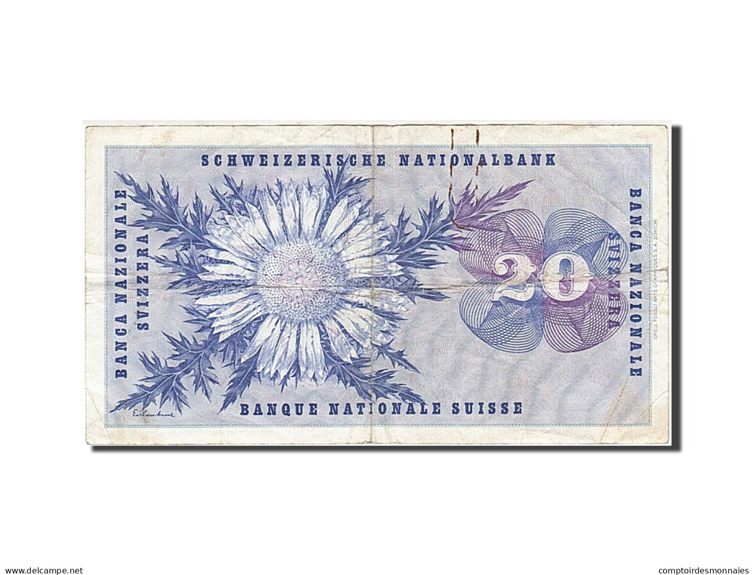 Billet, Suisse, 20 Franken, 1974, 1974-02-07, KM:46n, TB - Suisse