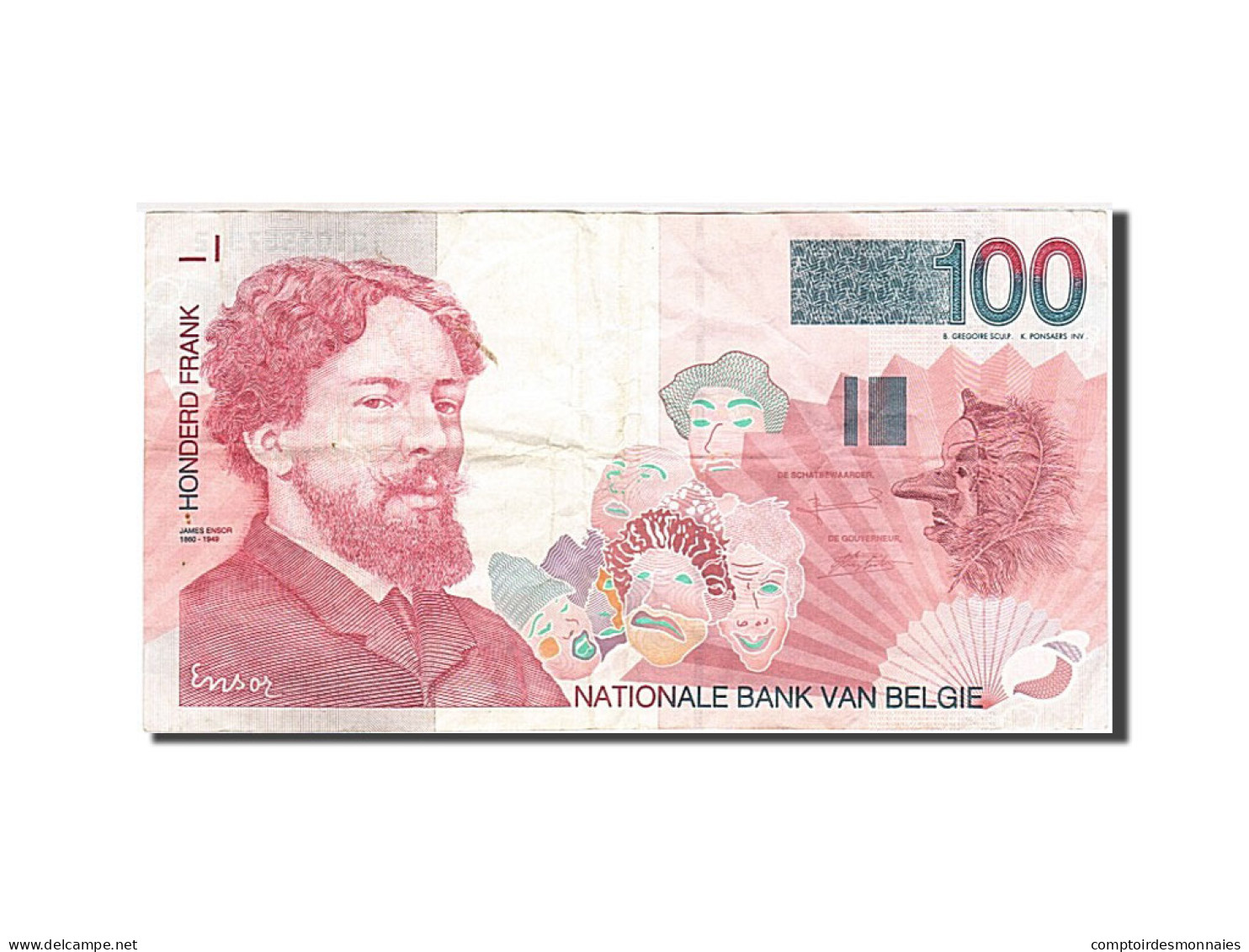 Billet, Belgique, 100 Francs, 1995-2001, Undated, KM:147, TTB - 100 Francs