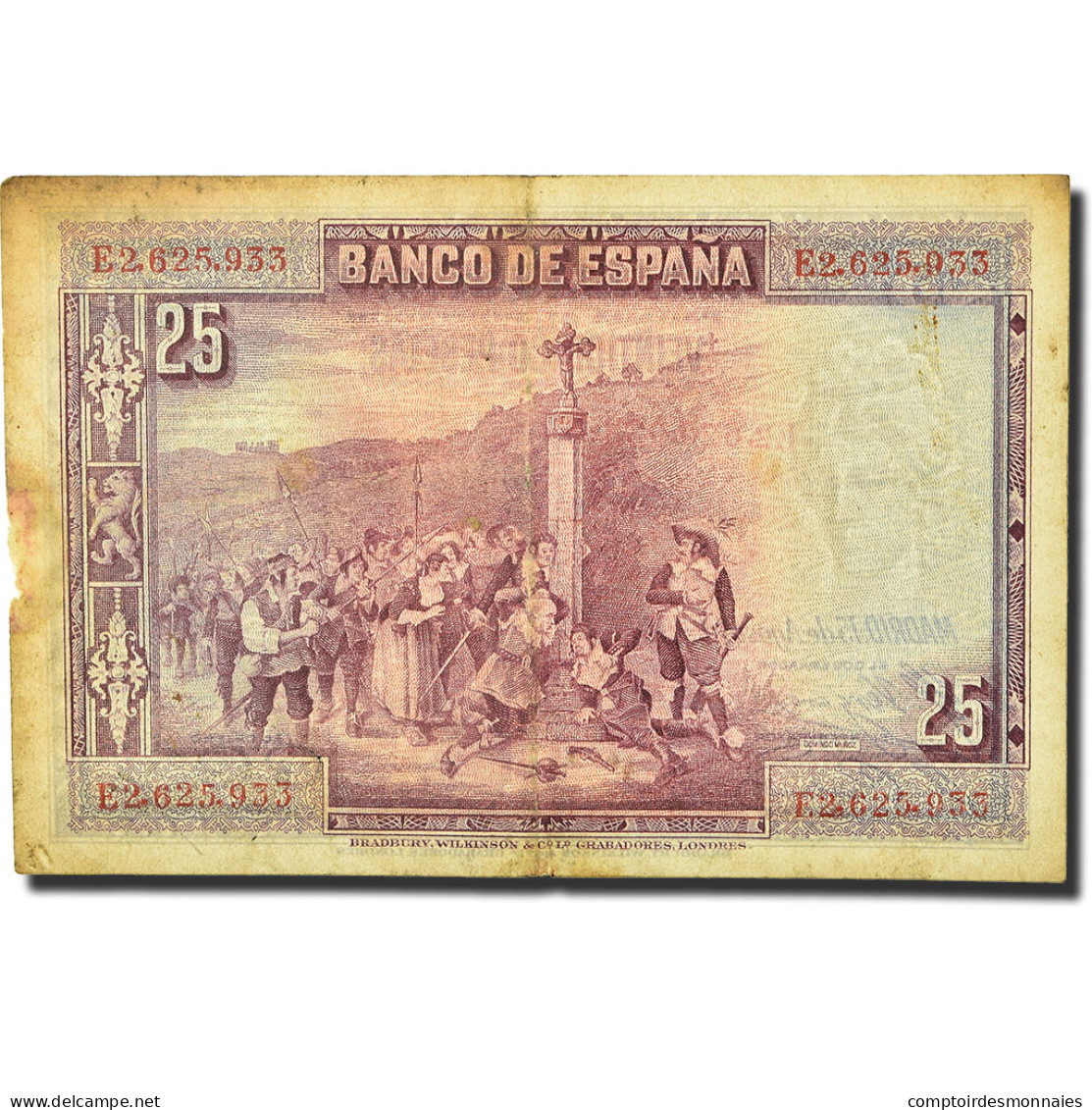 Billet, Espagne, 25 Pesetas, 1928, 1928-08-15, KM:74b, TB+ - 1-2-5-25 Pesetas