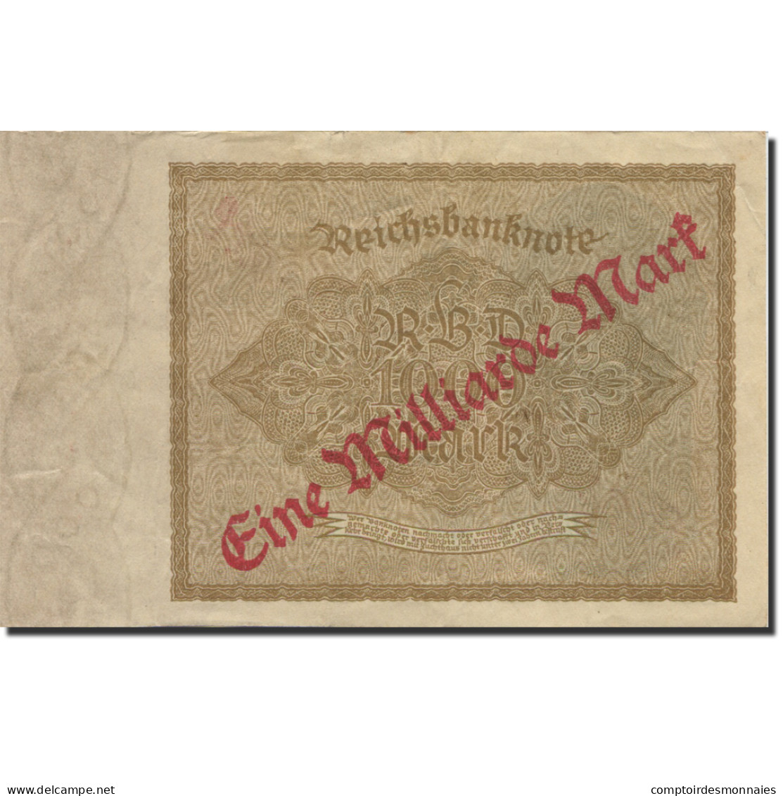 Billet, Allemagne, 1 Milliarde Mark On 1000 Mark, 1923, 1922-12-15, KM:113a - 1 Mrd. Mark