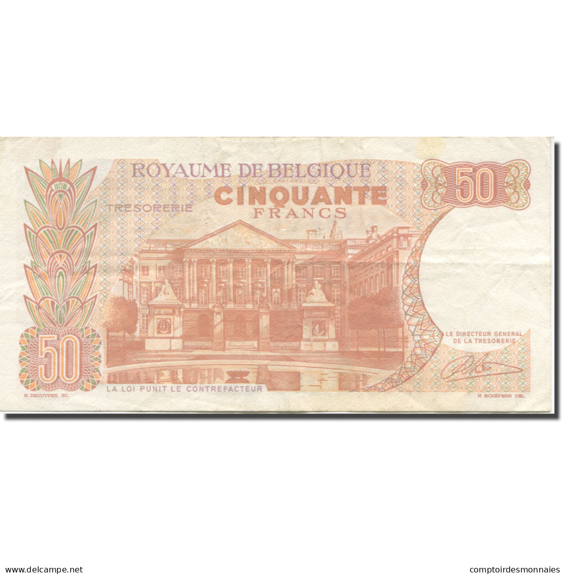 Billet, Belgique, 50 Francs, 1966, 1966-05-16, KM:139, TTB+ - Autres & Non Classés