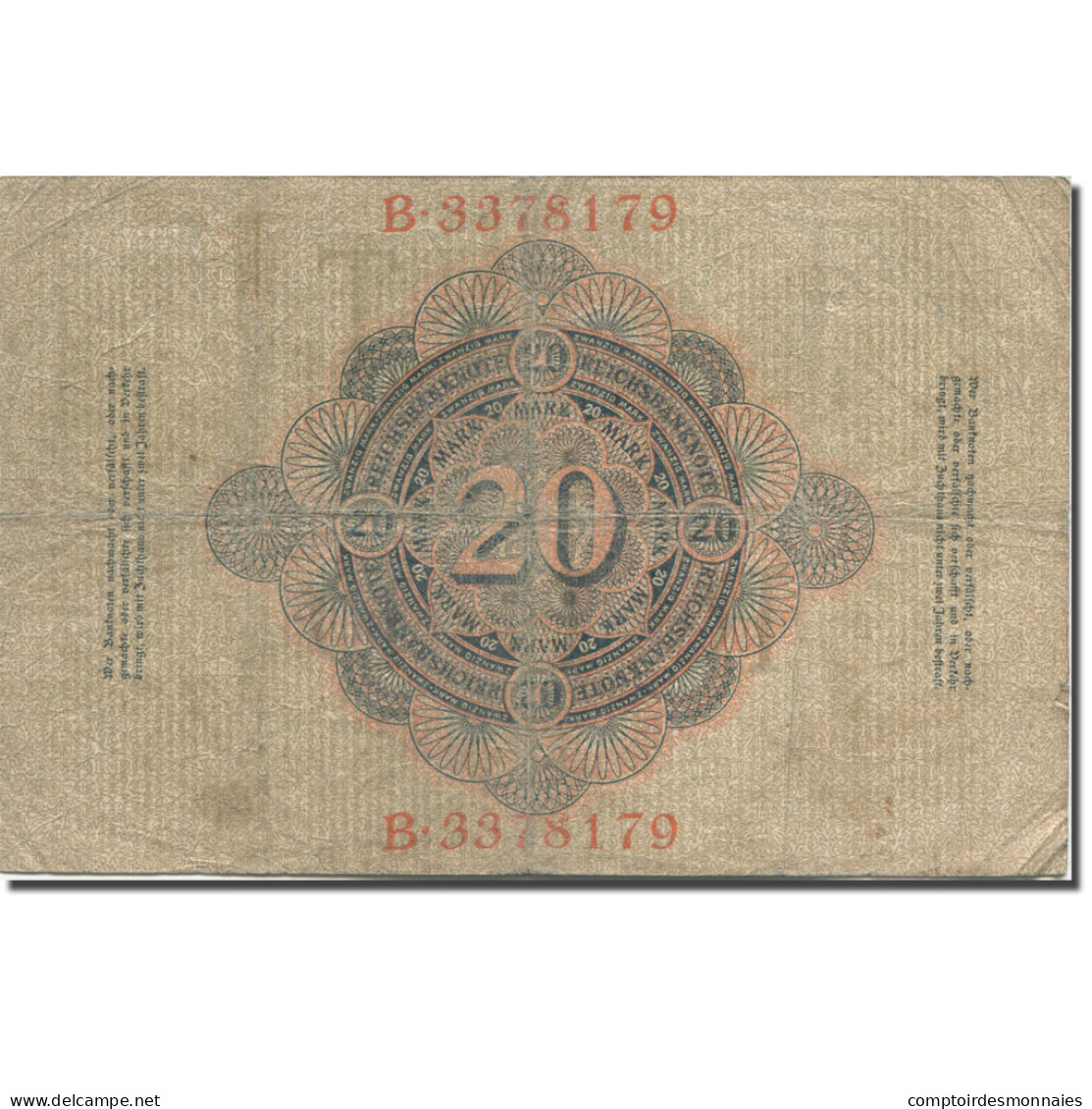 Billet, Allemagne, 20 Mark, 1907, 1907-06-08, KM:28, TB - 20 Mark