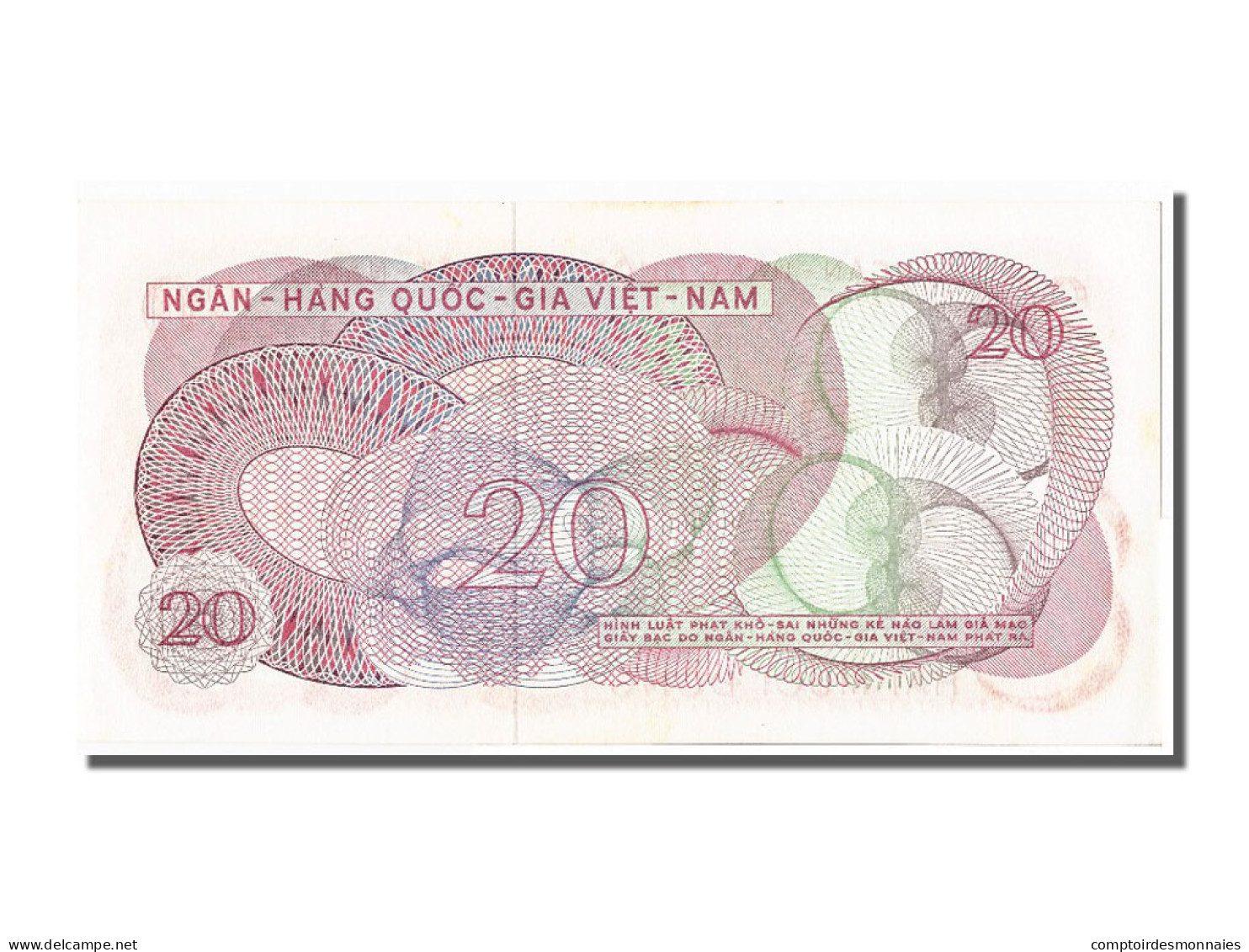 Billet, South Viet Nam, 20 Dông, NEUF - Vietnam