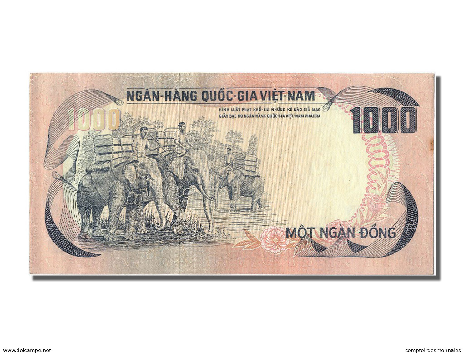 Billet, South Viet Nam, 1000 D<ox>ng, SUP - Vietnam