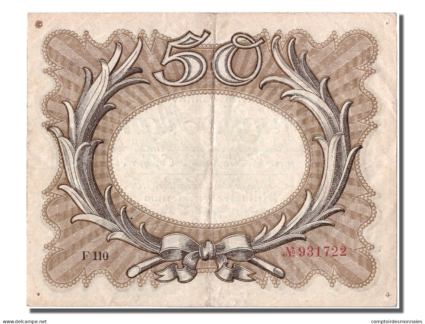 Billet, Allemagne, 50 Mark, 1918, TTB - 50 Mark