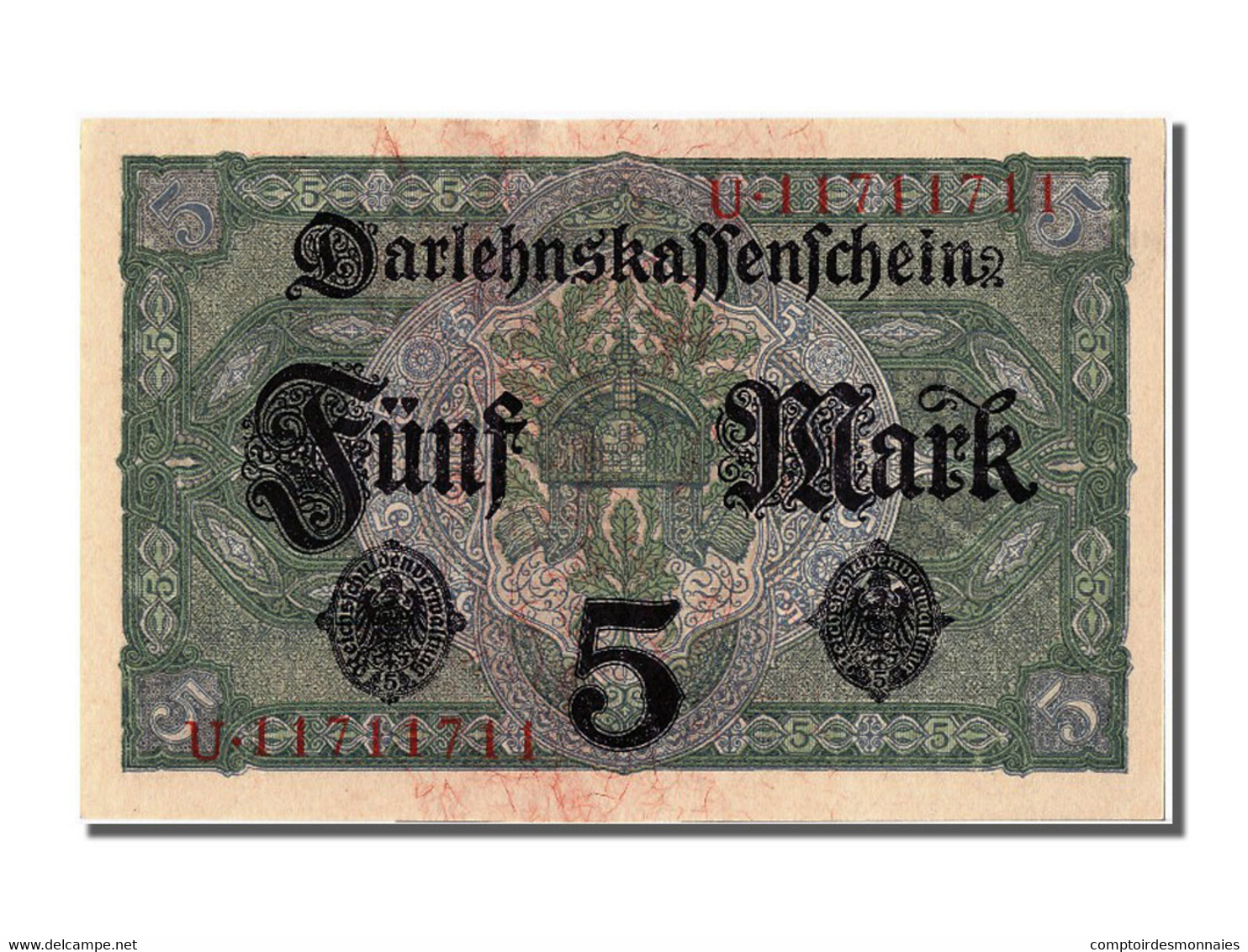 Billet, Allemagne, 5 Mark, 1917, 1917-08-01, NEUF - 5 Mark