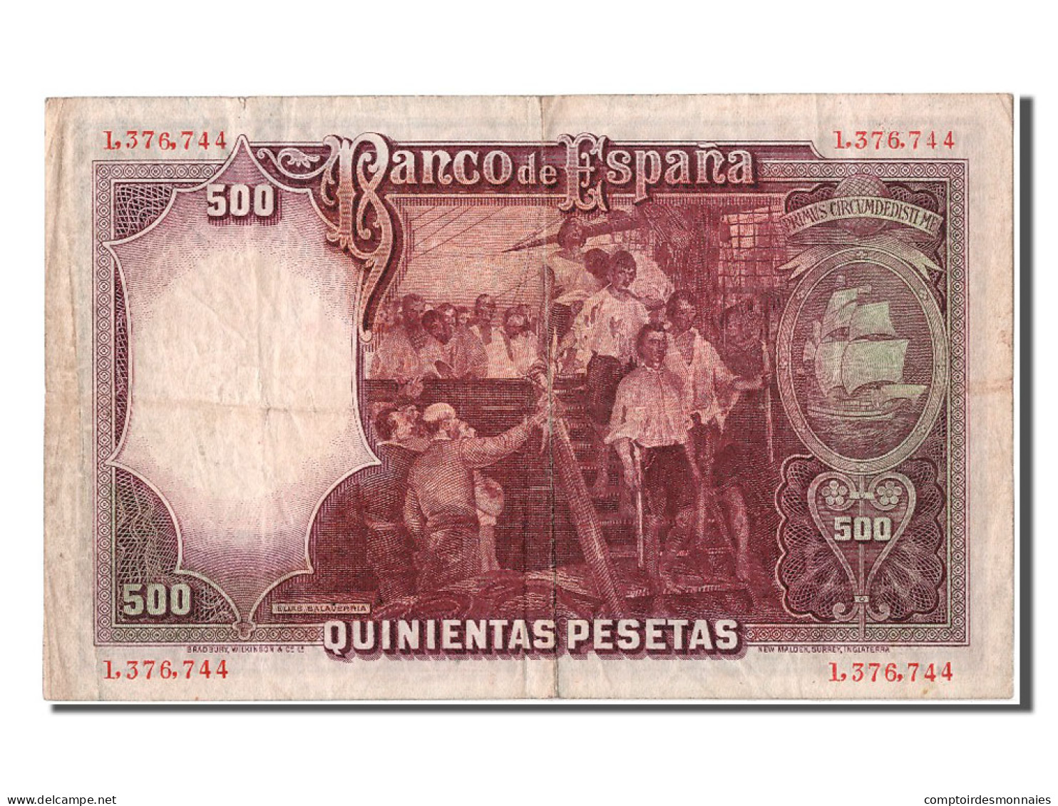Billet, Espagne, 500 Pesetas, 1931, 1931-04-25, KM:84, TB+ - 500 Peseten