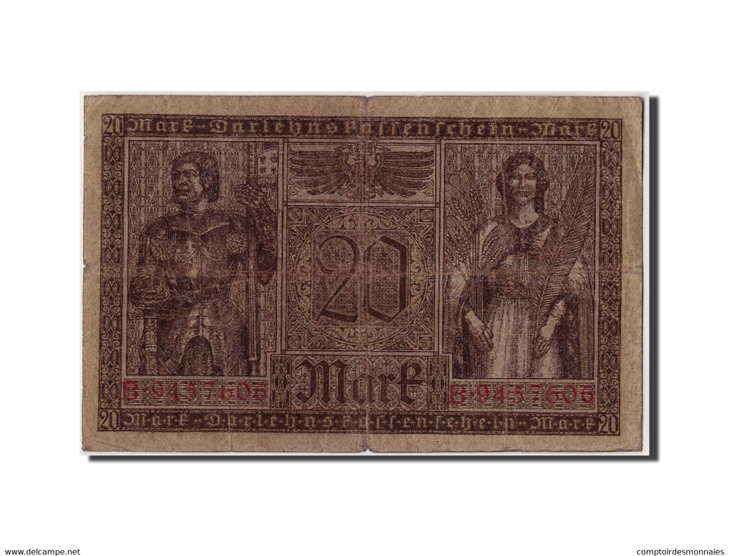 Billet, Allemagne, 20 Mark, 1918, 1918-02-20, TB - 20 Mark