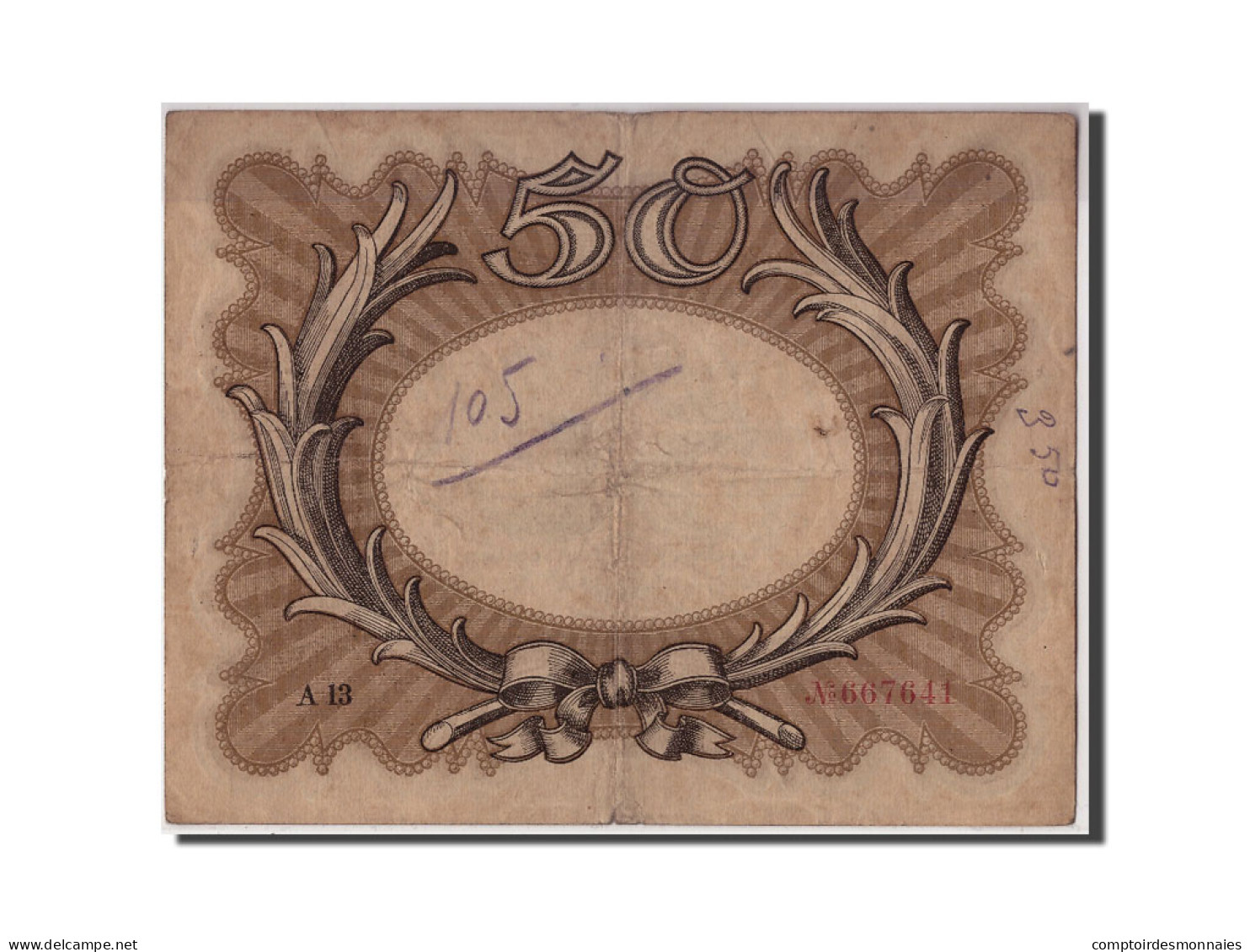 Billet, Allemagne, 50 Mark, 1918, 1918-11-30, B+ - 50 Mark