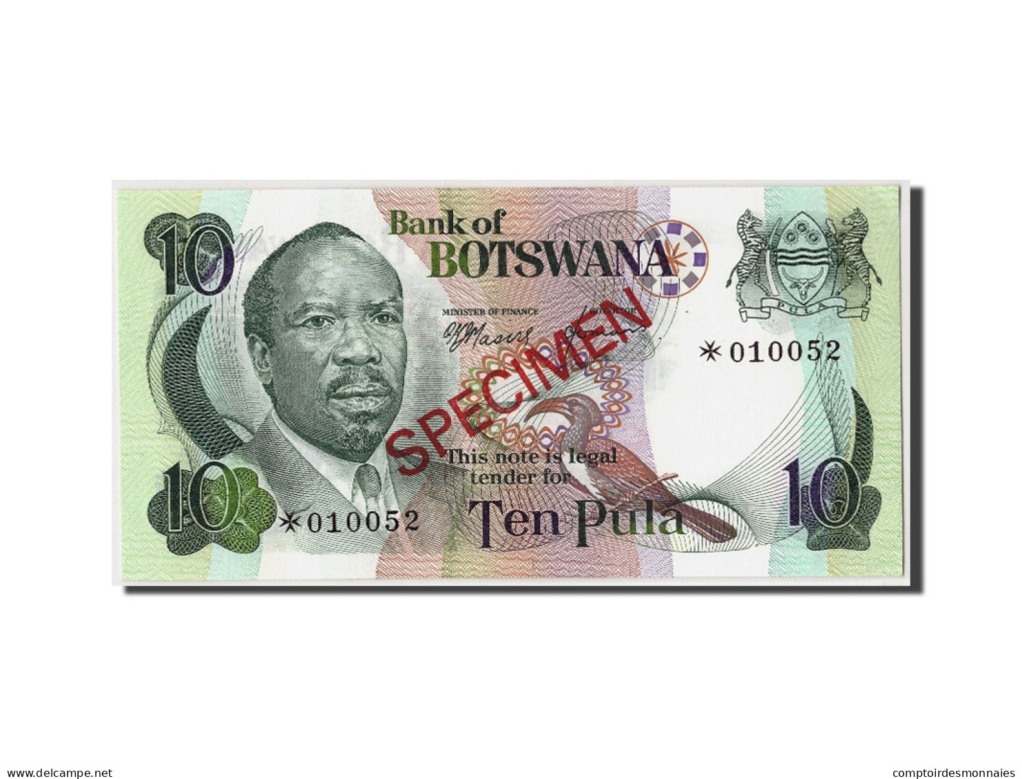 Billet, Botswana, 10 Pula, NEUF - Botswana