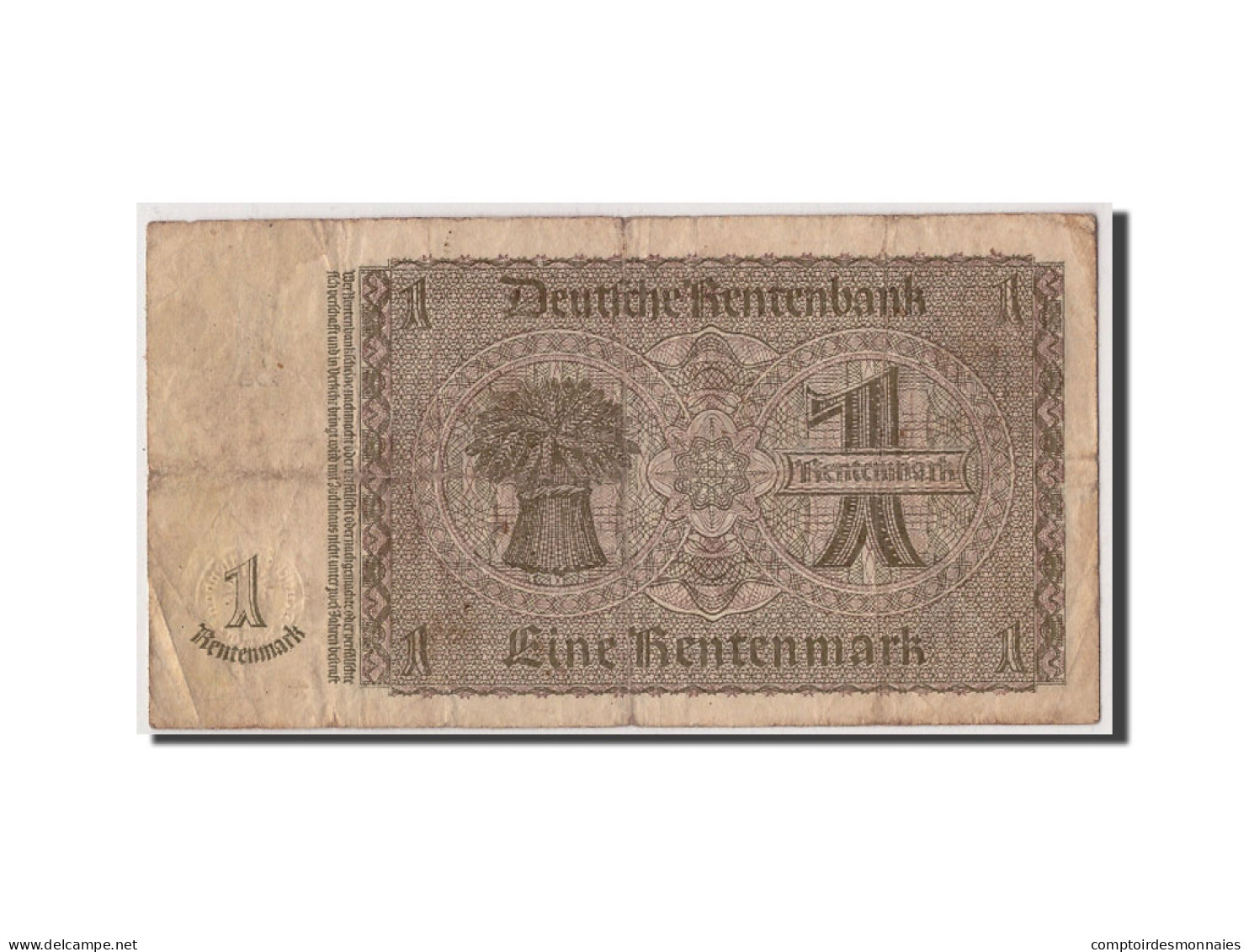 Billet, Allemagne, 1 Rentenmark, 1937, 1937-01-30, KM:173b, B+ - 1 Mark