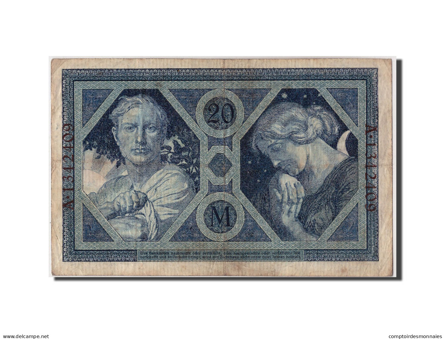 Billet, Allemagne, 20 Mark, 1915, 1915-11-04, KM:63, TB+ - 20 Mark