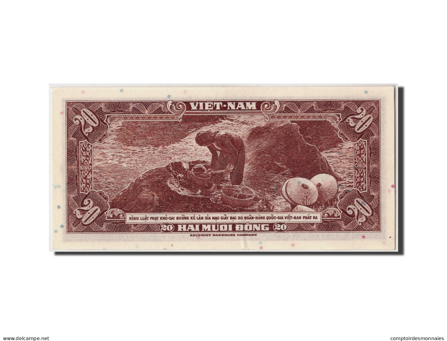 Billet, South Viet Nam, 20 Dông, Undated (1962), Undated, KM:6a, SPL+ - Vietnam