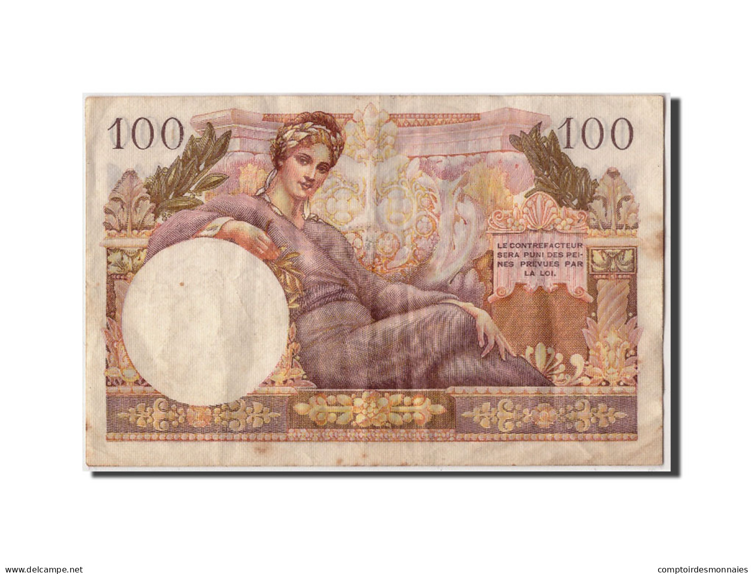 Billet, France, 100 Francs, 1955-1963 Treasury, Undated (1955), Undated, TB+ - 1955-1963 Staatskasse (Trésor Public)