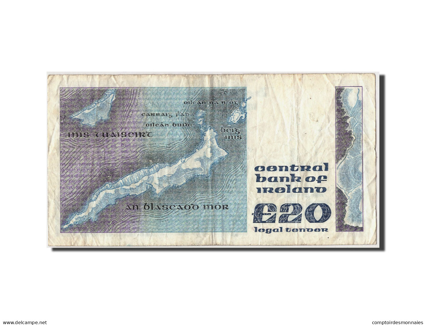 Billet, Ireland - Republic, 20 Pounds, 1989, 1989.02.06, KM:73c, TTB - Irlande