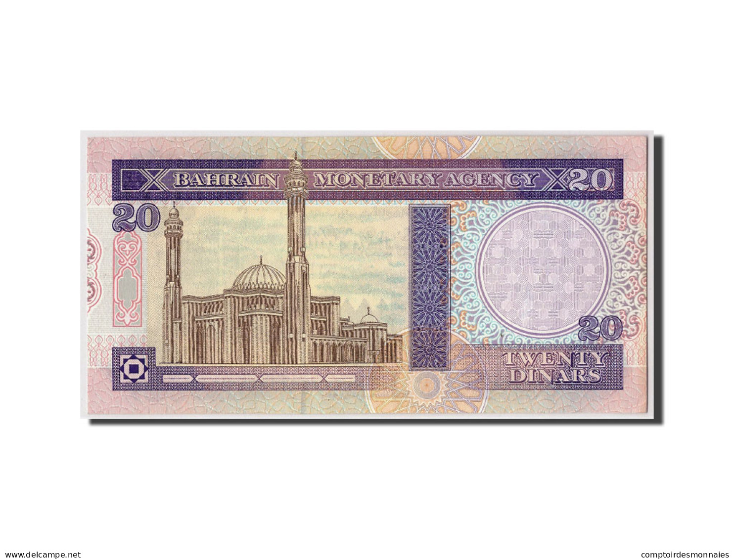 Billet, Bahrain, 20 Dinars, L.1973, KM:16, SPL - Bahrein