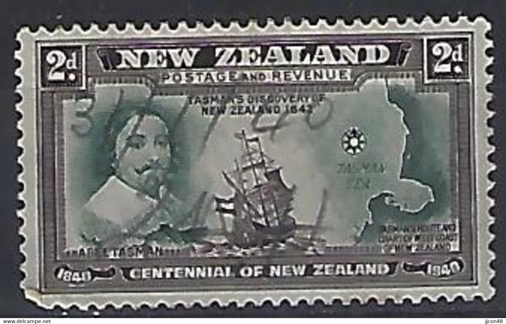 New Zealand 1940  Centennial 2d (o) SG.616 - Autres & Non Classés