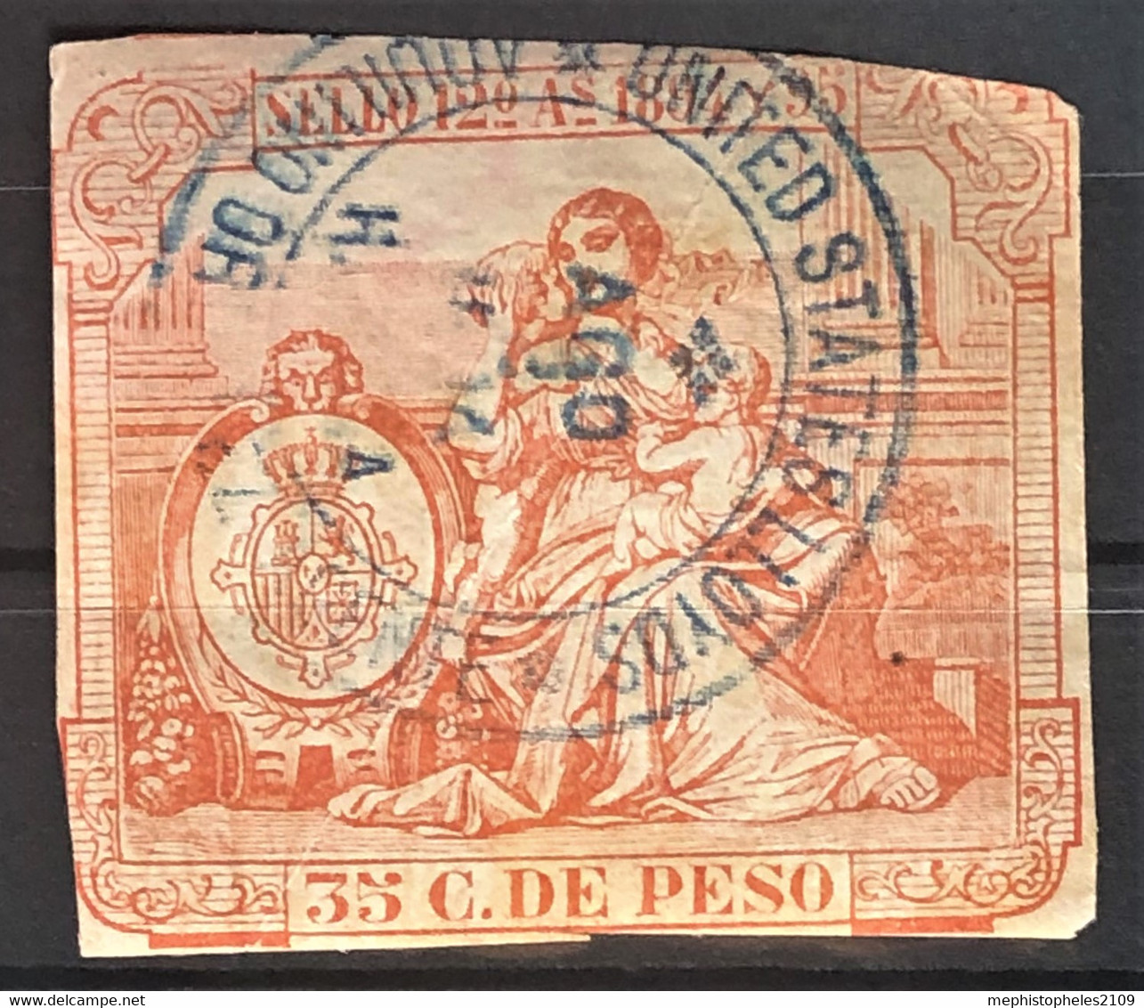 CUBA 1894 - Canceled - Fiscal 35c - Other & Unclassified