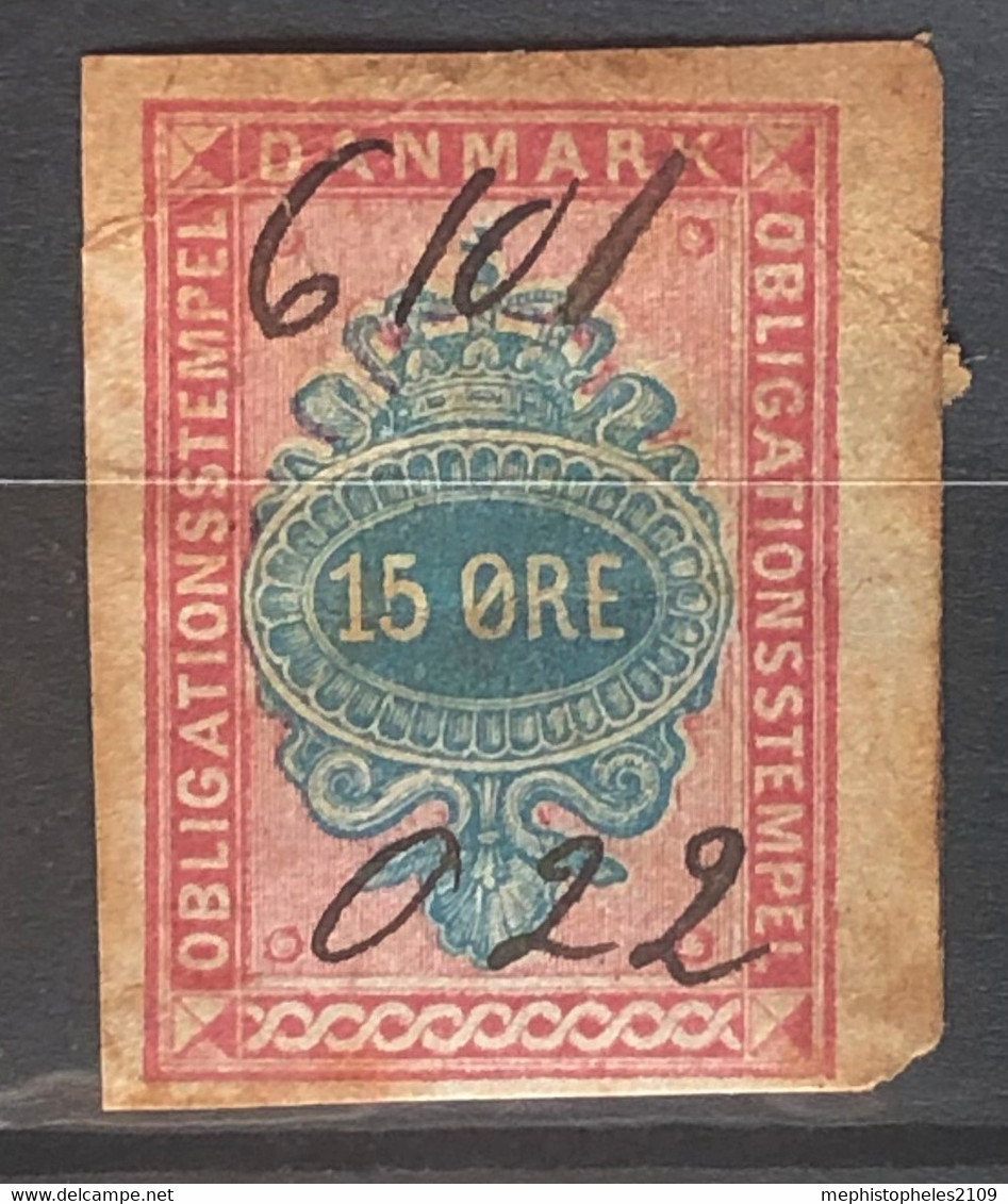 DENMARK - Canceled - Fiscal 15o - Revenue Stamps